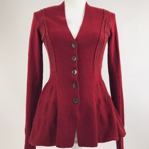 ⚡️Sale Free People sz xs petite distressed sweater